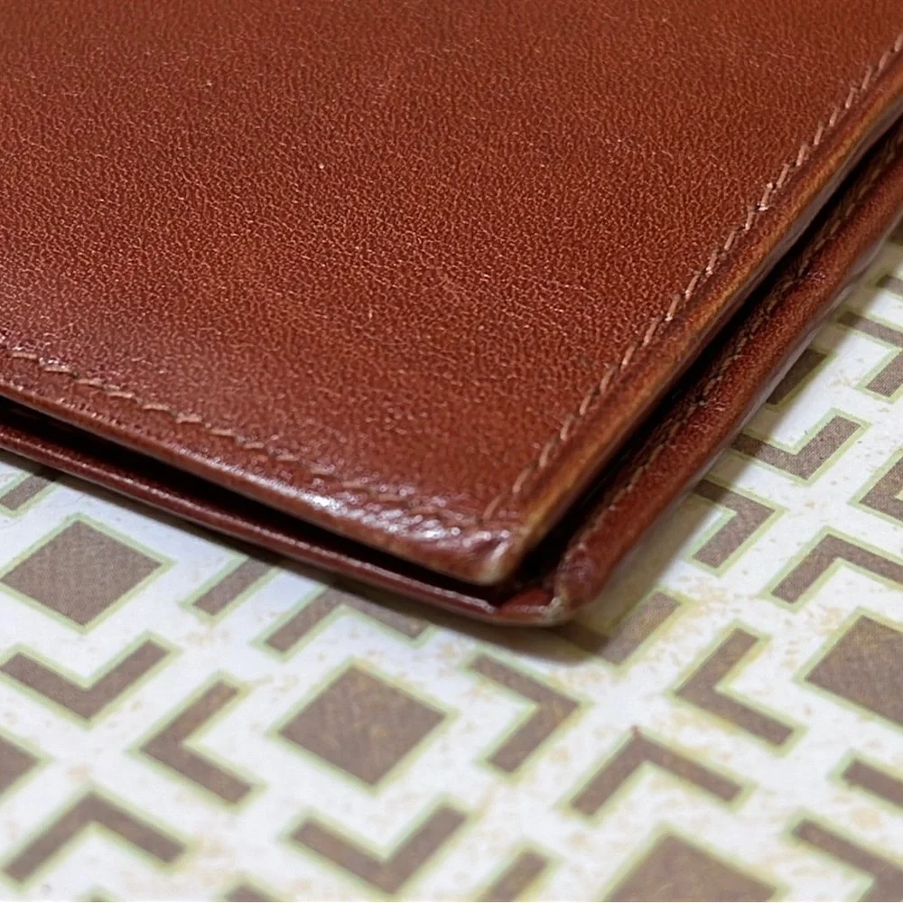 Vintage Anticoli Wallet ~ Brown with Suede pockets